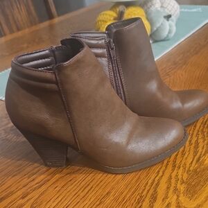 MIA Luce Dark Brown Ankle Booties